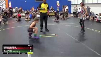 82 lbs Round 3 (6 Team) - Kaiden Skodak, Backyard Brawlers vs Scout Eby, Midwest Xtreme Wrestling