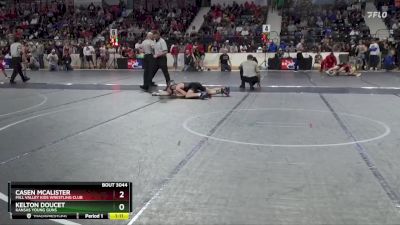 100 lbs Semifinal - Kelton Doucet, Kansas Young Guns vs Casen McAlister, Mill Valley Kids Wrestling Club