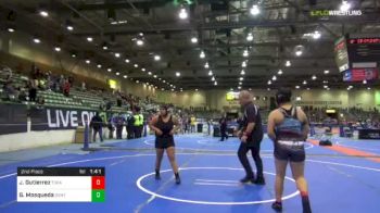 142 lbs 2nd Place - Jessi Gutierrez, Tokay HS Wrestling Club vs Gianna Mosqueda, Santa Cruz Gold