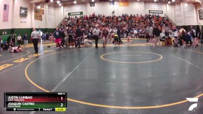 145 lbs Cons. Round 5 - Justin Lumbao, West Torrance vs Joaquin Castro, Eisenhower