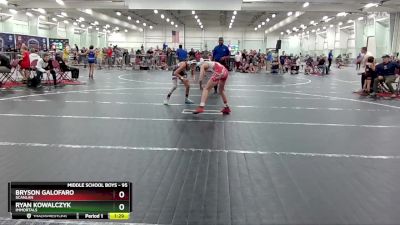 95 lbs Cons. Round 3 - Bryson Galofaro, Scanlan vs Ryan Kowalczyk, Immortals