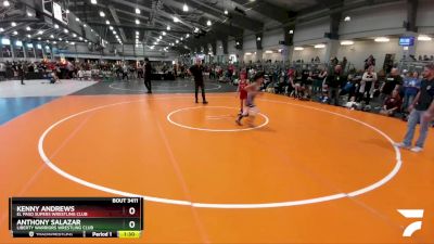 65 lbs Champ. Round 1 - Kenny Andrews, El Paso Supers Wrestling Club vs Anthony Salazar, Liberty Warriors Wrestling Club