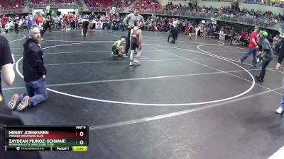 65 lbs Champ. Round 1 - Zaydean Munoz-Schwartzkopf, Nebraska Elite Wrestling Club vs Henry Jorgensen, Pioneer Wrestling Club