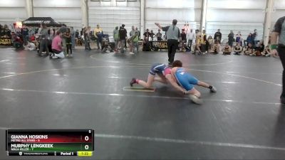 100 lbs Round 1 (4 Team) - Gianna Hoskins, Metro All Stars vs Murphy Lengkeek, Ninja Killer