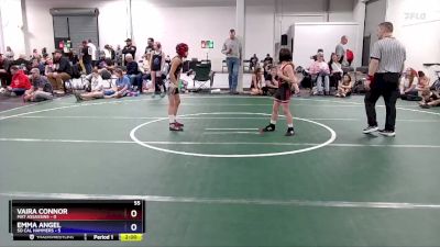 55 lbs Round 5 (6 Team) - Emma Angel, So Cal Hammers vs Vaira Connor, Mat Assassins