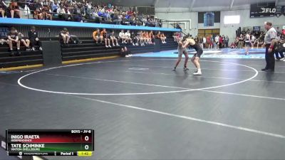 JV-8 lbs Round 1 - Tate Schminke, Vinton-Shellsburg vs Inigo Iraeta, Independence