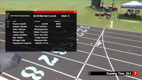 Youth Girls' 200m, Semi-Finals 3 - Age 14