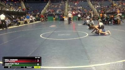 3A 126 lbs Champ. Round 1 - Will Varner, Kings Mountain vs Chayton Tala, Parkwood