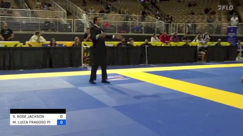 SARAH ROSE JACKSON vs MARIA LUIZA FRAGOSO PINTO LOREIR 2024 Pan Jiu Jitsu IBJJF Championship