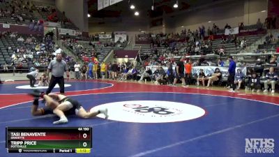 4A 190 lbs Semifinal - Tripp Price, Pottsville vs Tasi Benavente, Gravette