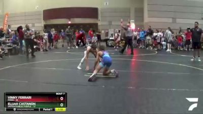 96 lbs Semis & 1st Wrestleback (8 Team) - Vinny Ferrari, POWA vs Elijah Castanon, Untouchables Purple