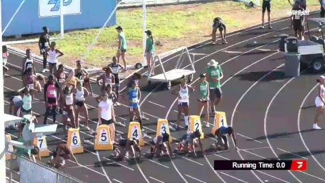 Youth Girls' 100m Hurdles, Prelims 4 - Age 17-18