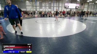 59 lbs Champ. Round 3 - Cassia Zammit, OH vs Larissa Kaz, WI