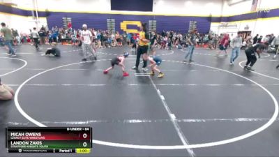 64 lbs Cons. Semi - Micah Owens, Legacy Elite Wrestling vs Landon Zakis, Stratford Knights Youth