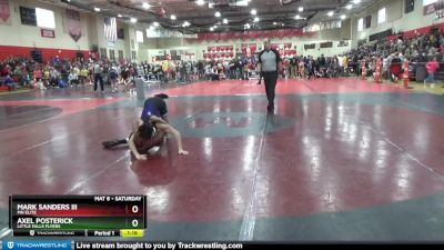 110 lbs Quarterfinal - Axel Posterick, Little Falls Flyers vs Mark Sanders Iii, MN Elite