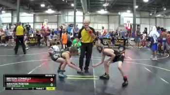 91 lbs Round 5 (6 Team) - Weston Porter, Team Iowa Blue vs Bryson Connelly, Steel Valley Psychos