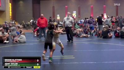 46 lbs Finals (8 Team) - Kemp Taylor, East Kansas Eagles vs Brodie Blattner, MO Outlaws Gold