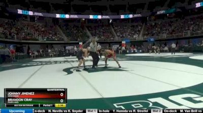 125 lbs Quarterfinal - Johnny Jimenez, Wisconsin vs Brandon Cray, Maryland