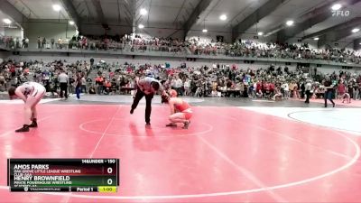 150 lbs Cons. Round 4 - HENRY BROWNFIELD, Pirate Powerhouse Wrestling Academy-AA vs Amos Parks, Oak Grove Little League Wrestling Club-AAA