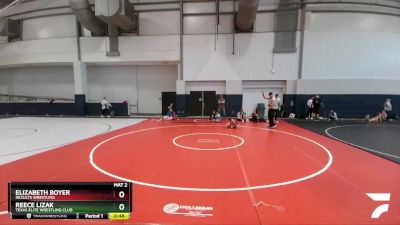 50 lbs Round 1 - Reece Lizak, Texas Elite Wrestling Club vs Elizabeth Boyer, ReZults Wrestling