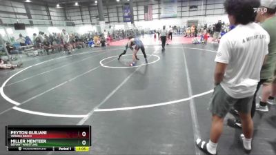 132 lbs Champ. Round 2 - Miller Menteer, Defiant Wrestling vs Peyton Guiliani, Virginia Beach