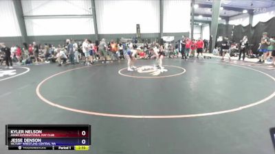 132 lbs Quarterfinal - Kyler Nelson, Askeo International Mat Club vs Jesse Denson, Victory Wrestling-Central WA