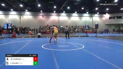 285 lbs Prelims - Brian Andrews, Wyoming vs Jarrod Snyder, Cal State Bakersfield