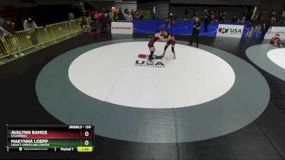 135 lbs Semifinal - Makynna Loepp, Legacy Wrestling Center vs Avalynn Ramos, California