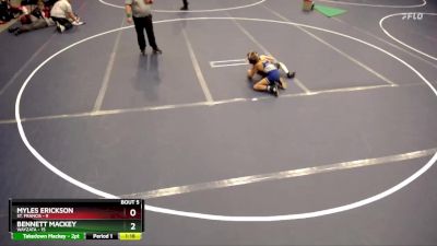 68 lbs Round 3 (4 Team) - Bennett Mackey, Wayzata vs Myles Erickson, St. Francis