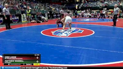 1A-175 lbs 1st Place Match - Matthew Waddell, Pepperell vs Josh Lange, Mt. Pisgah Christian School