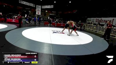 182 lbs Champ. Round 2 - Daniel Benavidez, Crossroads YITA Tigers SF Wrestling Club vs Ryder Dearborn, East County Wrestling Club