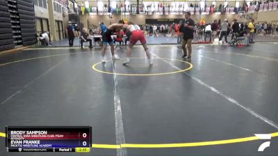 195 lbs Semifinal - Brody Sampson, Central Iowa Wrestling Club /Team Intensity vs Evan Franke, Pack732 Wrestling Academy