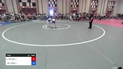 74 lbs Round Of 16 - Liam Arroyo, Nj vs Mason Little, Ny