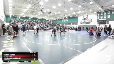 131 lbs Cons. Round 1 - Emily Reyes, Citrus Valley vs Elishia Contrano, Heritage