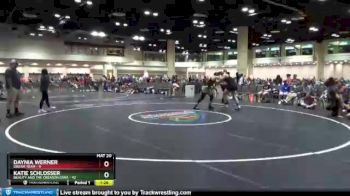 165 lbs Round 5 (10 Team) - Daynia Werner, DREAM TEAM vs Katie Schlosser, Beauty And The Creason Iowa