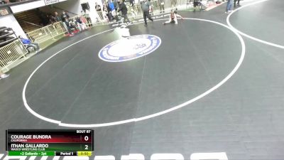 85 lbs Champ. Round 1 - Courage Bundra, California vs Ithan Gallardo, Wasco Wrestling Club