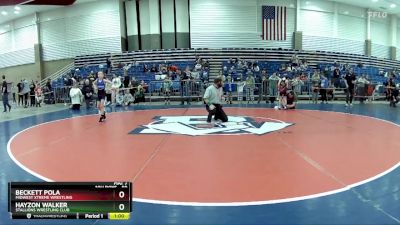 59 lbs Champ. Round 1 - Beckett Pola, Midwest Xtreme Wrestling vs Hayzon Walker, Stallions Wrestling Club