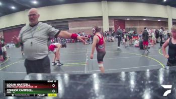 101 lbs Finals (8 Team) - Logan Hartzell, Steel Valley Wrestling Club vs Connor Campbell, ARES