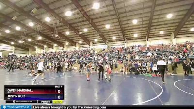 113 lbs Champ. Round 2 - Owen Marshall, WA vs Justin Ruiz, NV