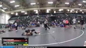 70 lbs Round 3 (6 Team) - Evan Woehrer, Columbus Wrestling Organization vs Traxton Tobey, Kearney Matcats - Blue