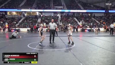 72 lbs Cons. Round 3 - Abel Mixon, Derby vs Jaxon Borrego, Carroll