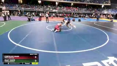 5A 175 lbs Semifinal - Cortilius Vann, Frisco Heritage vs Riley Davis, Canyon Randall