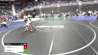 102 lbs Rr Rnd 3 - Tre Hallford, Meridian Idaho vs Steven Ziegler, Camel Kids