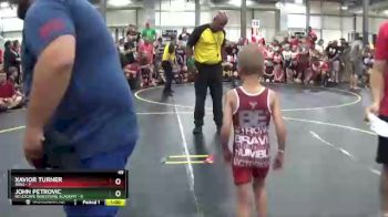 49 lbs Finals (8 Team) - John Petrovic, No Escape Wrestling Academy vs Xavior Turner, ARES