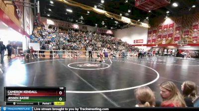 138 lbs Champ. Round 1 - Jessen Basse, Thermopolis vs Cameron Kendall, Star Valley