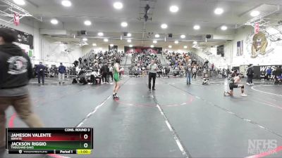 113 lbs Cons. Round 3 - Jackson Riggio, Thousand Oaks vs Jameson Valente, Servite