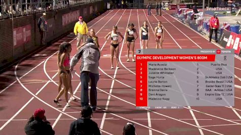 Professional Women's 800m - Sage Hurta 1:59!