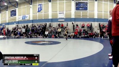 115 lbs Round 2 (4 Team) - Jonathan Nordyke Jr., Bulldog Premier Wrestling Club vs Colton Beery, Penn Wrestling Club