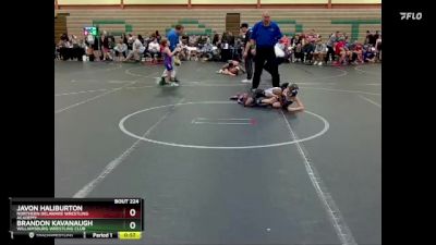 56 lbs Round 3 - Brandon Kavanaugh, Williamsburg Wrestling Club vs Javon Haliburton, Northern Delaware Wrestling Academy