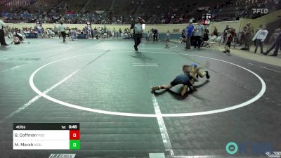 40 lbs Final - Bodee Coffman, Piedmont vs Max Marsh, Noble Takedown Club